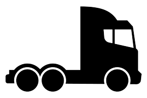 Trailer tractor black icon Logistic tra Graphics 69948172 1 1