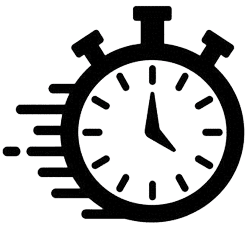 fast timer stopwatch icon speed clock illustration vector